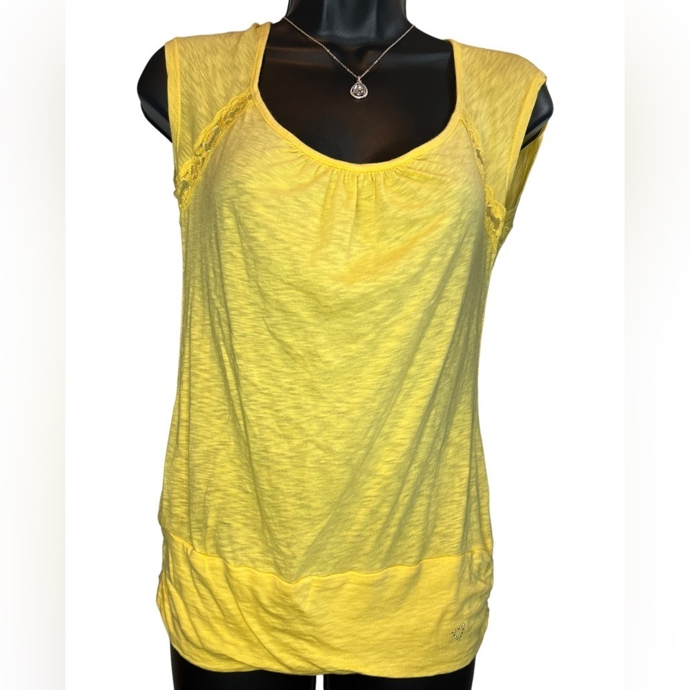 Guess Yellow backless top size M